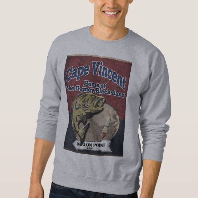 Cape Vincent Black Bass  Sweat Shirt (Front)
