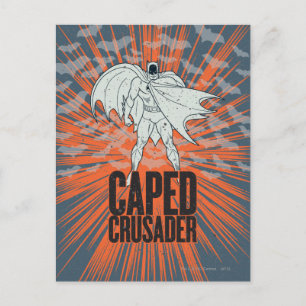Caped Crusader Graphic Postcard