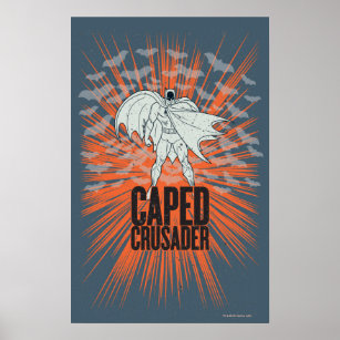 Caped Crusader Graphic Poster