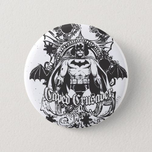 Caped Crusader Image Pinback Button