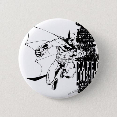 Caped Crusader Sketch Button