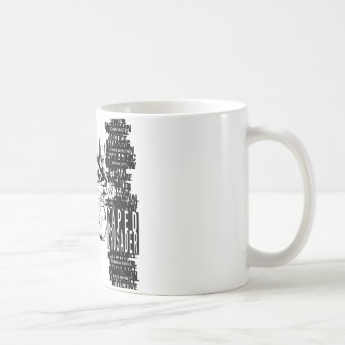 Caped Crusader Sketch Coffee Mug