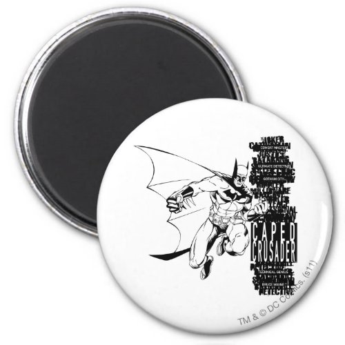 Caped Crusader Sketch Magnet