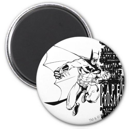 Caped Crusader Sketch Magnet