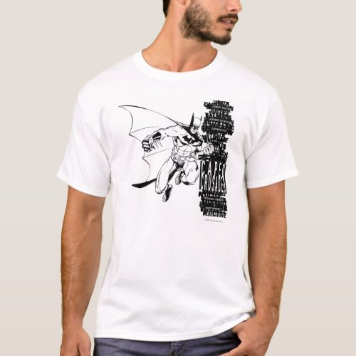Caped Crusader Sketch T_Shirt