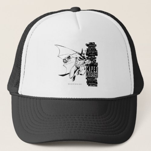Caped Crusader Sketch Trucker Hat