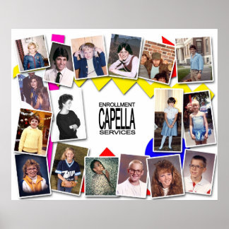 Capella Enrollment Services 80's Party Poster