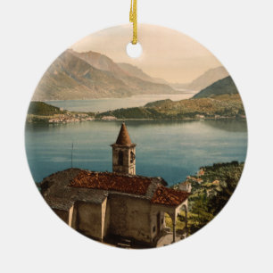 Capello St Angelo, Lake Como, Lombardy, Italy Ceramic Ornament