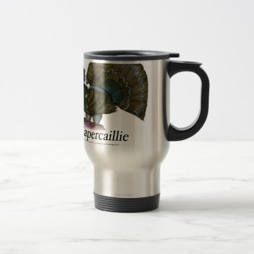 Capercaillie bird tony fernandes travel mug