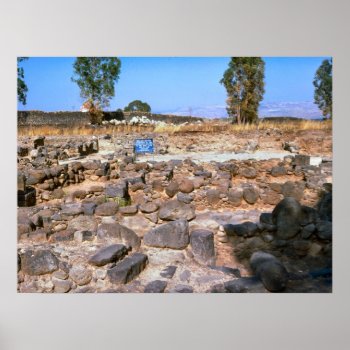 Capernaum  Galilee  Archeological Site Poster by allchristian at Zazzle