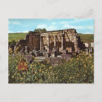 Capernaum  Galilee   Early Synagogue Postcard by allchristian at Zazzle