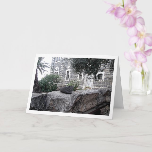 Capernaum, The Town of Jesus, Sea of Galilee Card (Orchid)