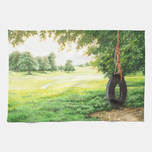 Capernwray Tyre Swing - Kitchen Towel (Horizontal)