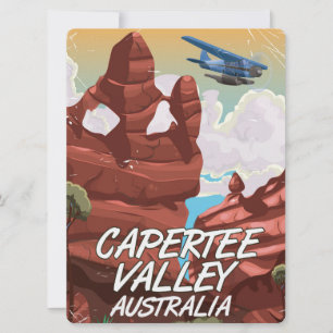 Capertee Valley Australia travel poster Invitation