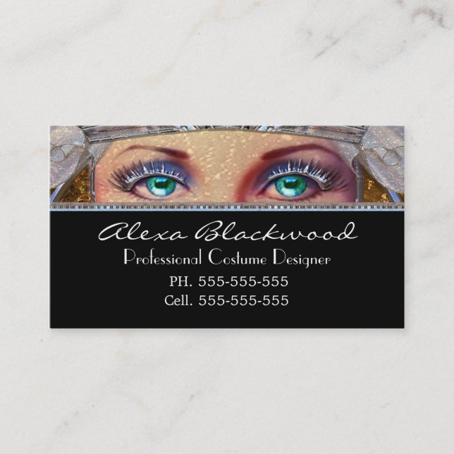 Capet Eyes Unique Professional Business Card (Front)