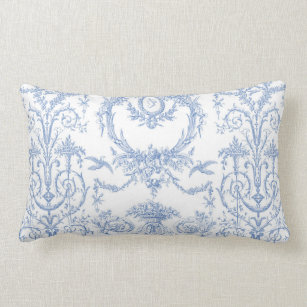 Custom Pillow - Monogrammed Pillow - Blue Toile Throw Pillow – Literally  Pretty