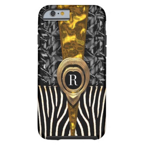 Capetown Zebra Monogram Tough iPhone 6 Case