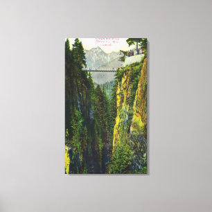 Capilano Canyon View of Crown Mountain Canvas Print