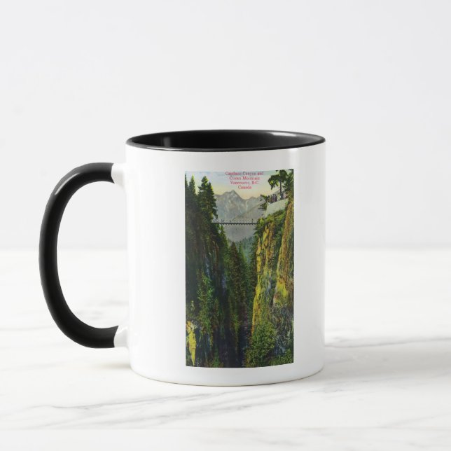 Capilano Canyon View of Crown Mountain Mug (Left)