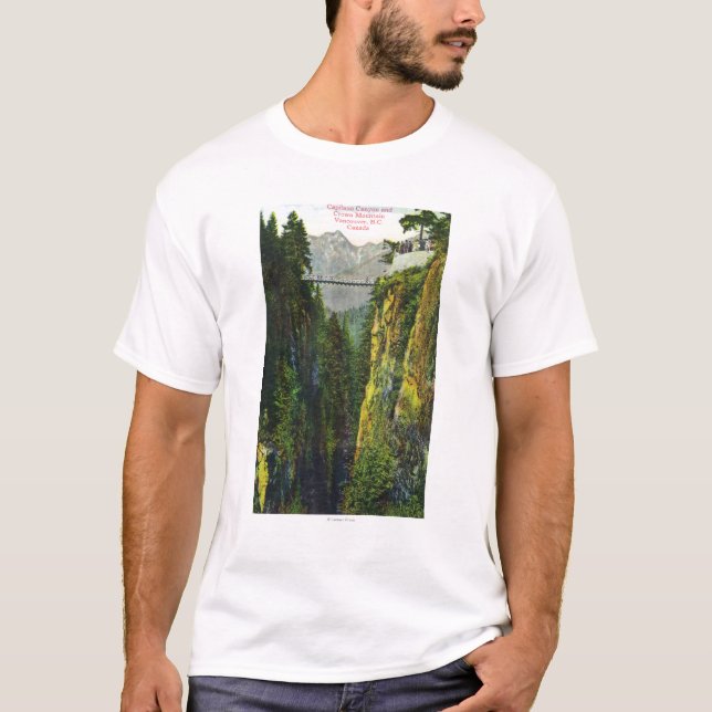 Capilano Canyon View of Crown Mountain T-Shirt (Front)