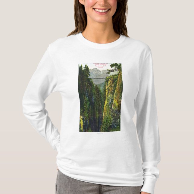 Capilano Canyon View of Crown Mountain T-Shirt (Front)