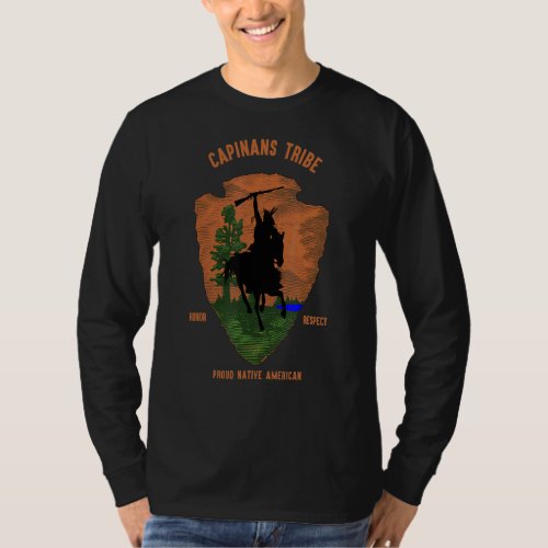 Capinans Tribe Native American Indian Proud Retro  T_Shirt