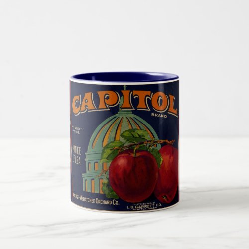 Capital Apple Label Sacramento Two_Tone Coffee Mug