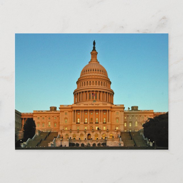 Capital Building at Sunset Postcard (Front)
