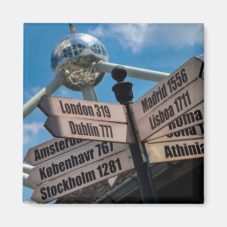 Capital City signs, Brussels Magnet