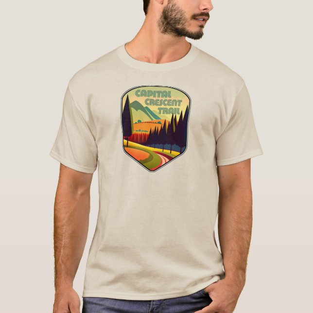 Capital Crescent Trail Colors T-Shirt (Front)