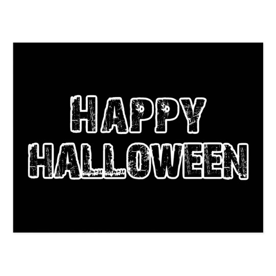 Capital Grunge Happy Halloween Postcard