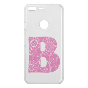 Capital letter B floral monogram Uncommon Google Pixel XL Case