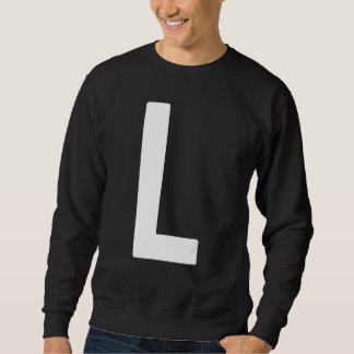 Capital Letter L Monogram Norwester Font Initial A Sweatshirt