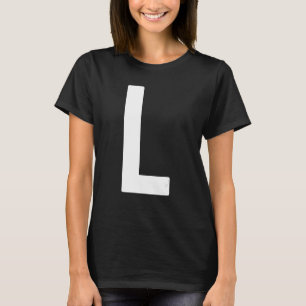 Capital Letter L Monogram Norwester Font Initial A T-Shirt