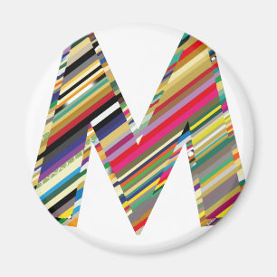 CAPITAL Letter M Multicolored, Magnet