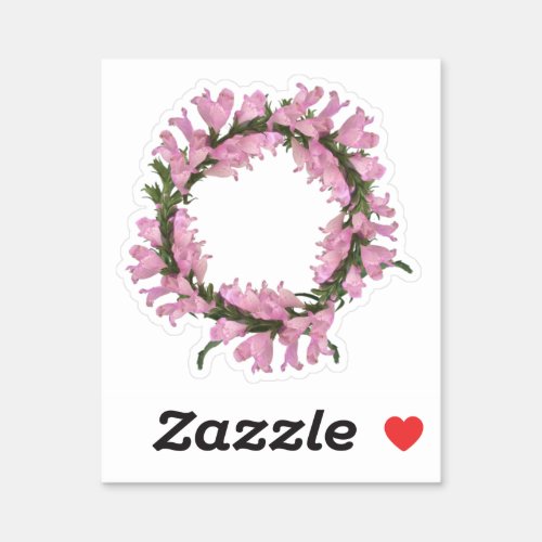 Capital Letter O _ Pink P Monogram with flowers Sticker