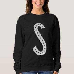 Capital Letter S Monogram Initial Alphabet Sweatshirt