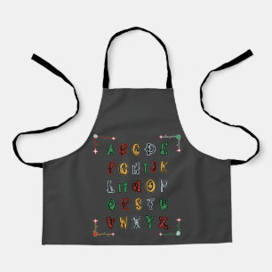 Capital Letters A to Z Halloween ABC Alphabet Apron