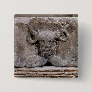 Capital of the Nautes Pillar depicting Cernunnos Button
