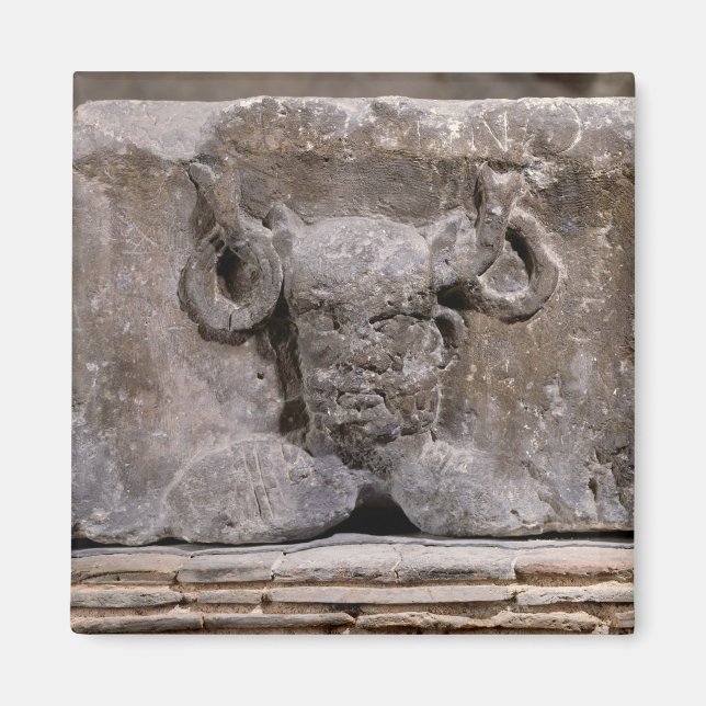 Capital of the Nautes Pillar depicting Cernunnos Magnet (Front)