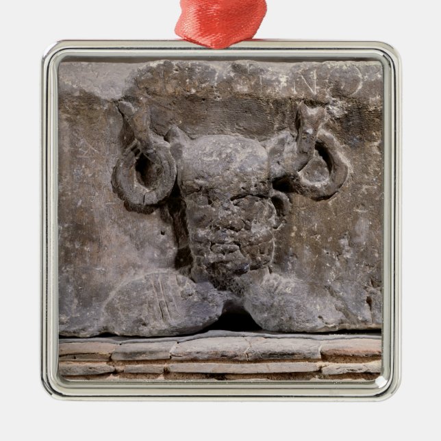 Capital of the Nautes Pillar depicting Cernunnos Metal Ornament (Front)
