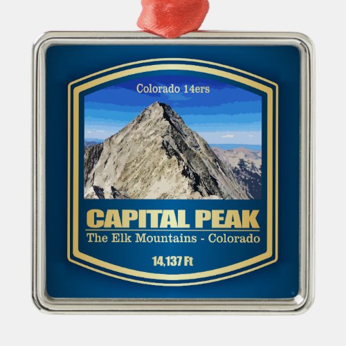 Capital Peak PF Metal Ornament