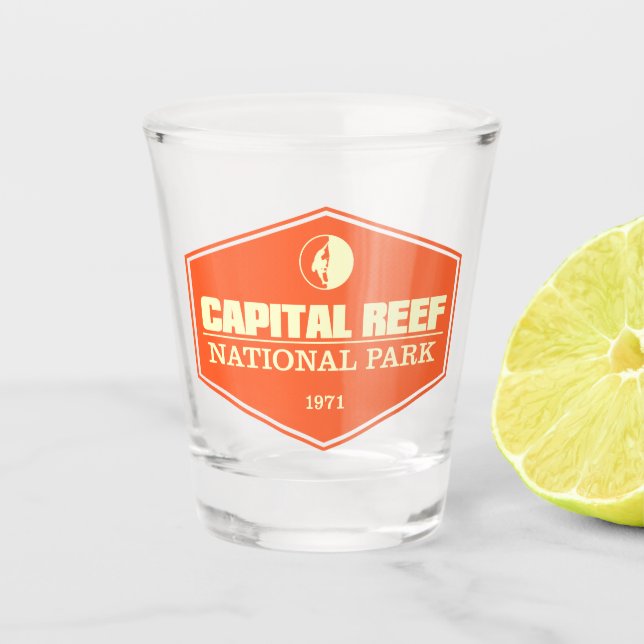 Capital Reef NP 3 Shot Glass (Front)