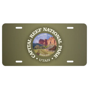 Capital Reef NP (rd)2 License Plate
