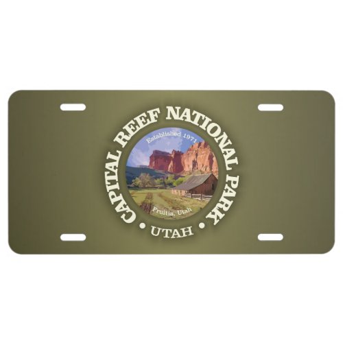 Capital Reef NP rd2 License Plate