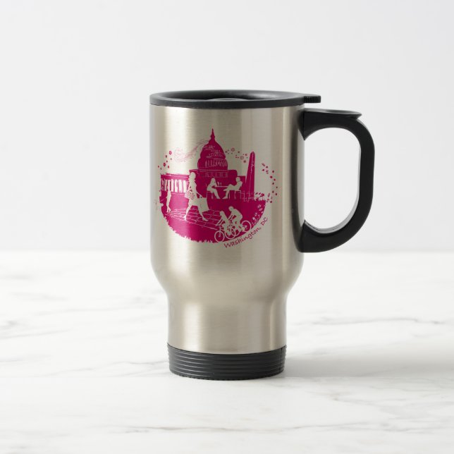 Capital Seasons Illustration Travel Mug (Right)