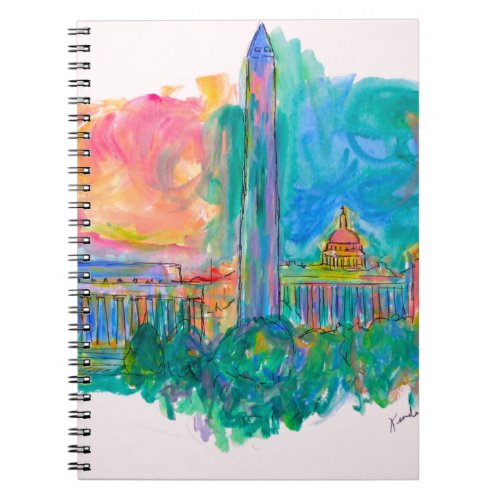 Capital Swirl Notebook