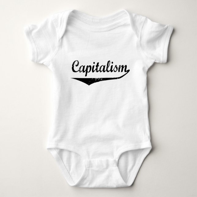 Capitalism Baby Bodysuit (Front)
