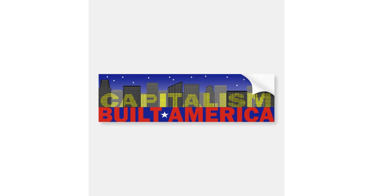 Capitalism Bumper Sticker | Zazzle