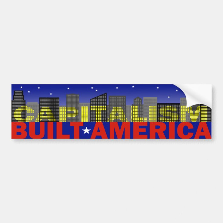 Capitalism Bumper Sticker | Zazzle
